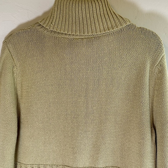 Axcess by Liz Claiborne Chartreuse Green Soft Cozy Turtleneck Sweater Sz M - Picture 9 of 13